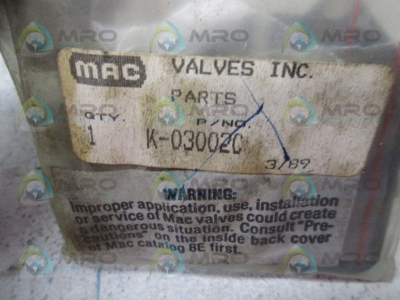 MAC K-03002C VALVE REPAIR KIT  NSMP
