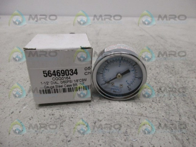 NULINE CGG0164 PRESSURE GAUGE 0 TO 60 PSI  NSMP