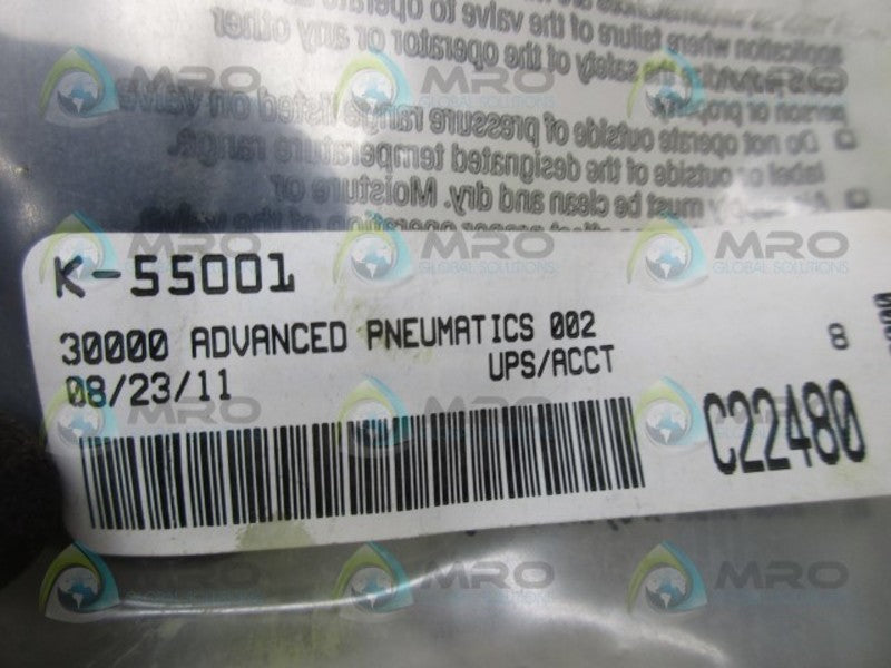 MAC K-55001 VALVE REPAIR KIT * NEW IN FACTORY BAG *