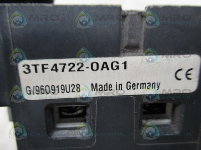 SIEMENS 3TF4722-0AG1 CONTACTOR  UNMP