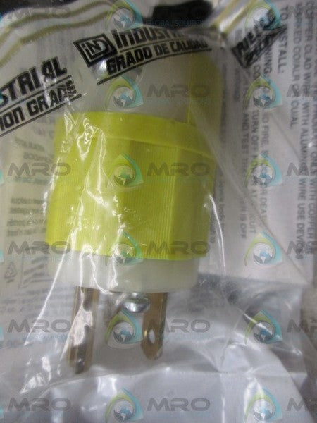 LEVITON 5666-CY STRAIGHT BLADE PLUG  NSMP