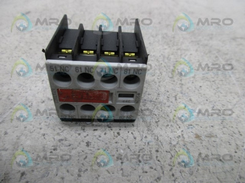 SIEMENS 3RH1911-1GA04-3AA1 AUXILIARY CONTACT BLOCK  UNMP