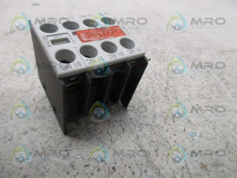 SIEMENS 3RH1911-1GA04-3AA1 AUXILIARY CONTACT BLOCK  UNMP