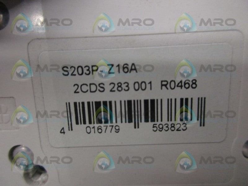 ABB S203P-Z16A CIRCUIT BREAKER  UNMP