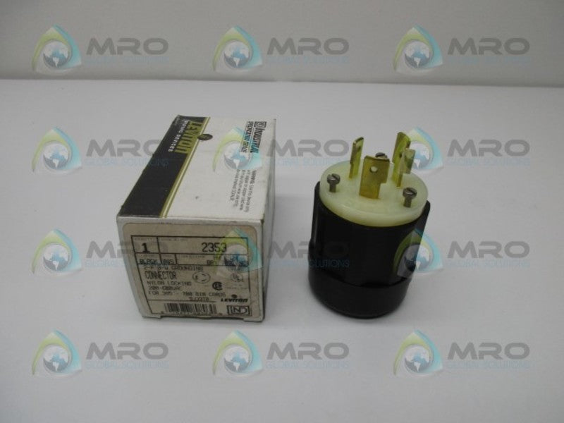 LEVITON 2353 LOCKING CONNECTOR PLUG  NSMP