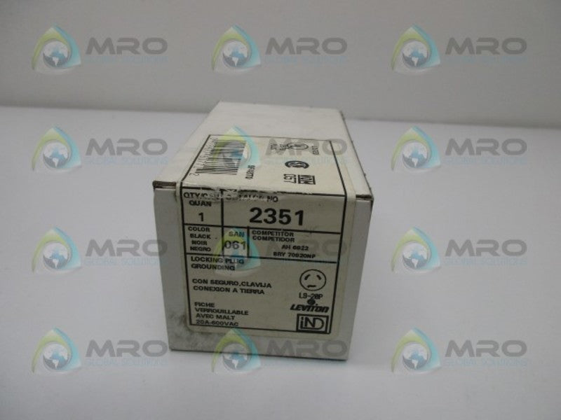 LEVITON 2351 TWIST LOCK PLUG  NSMP