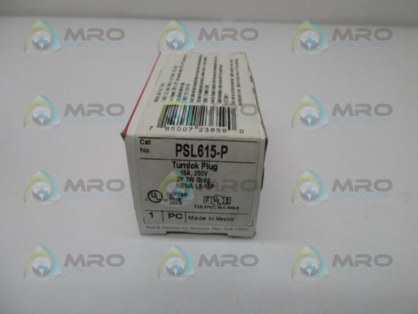 PASS & SEYMOUR PSL615-P TURNLOK PLUG  NSMP