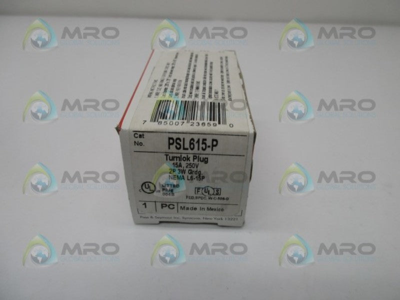 PASS & SEYMOUR PSL615-P TURNLOK PLUG  NSMP