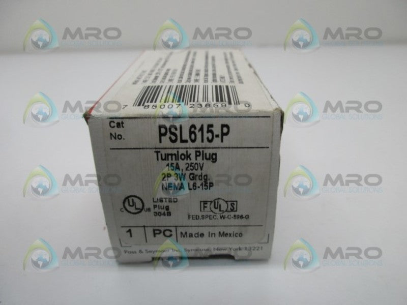 PASS & SEYMOUR PSL615-P TURNLOK PLUG  NSMP