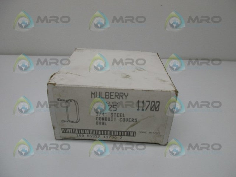 MULBERRY 11700 3/4" STEEL CONDUIT COVERS (BOX OF 24)  NSMP