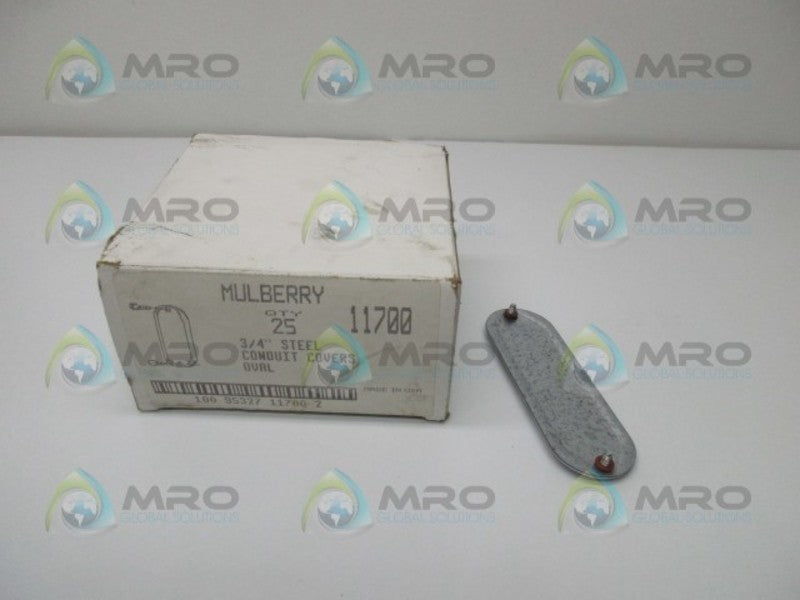 MULBERRY 11700 3/4" STEEL CONDUIT COVERS (BOX OF 24)  NSMP