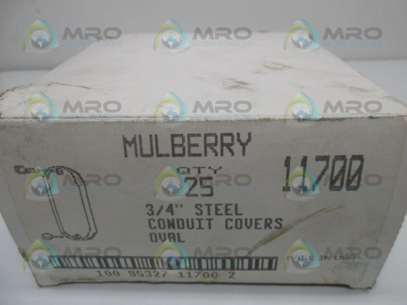 MULBERRY 11700 3/4" STEEL CONDUIT COVERS (BOX OF 24)  NSMP