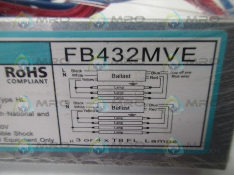 FUSION FB432MVE BALLAST * NEW IN ORIGINAL PACKAGE *