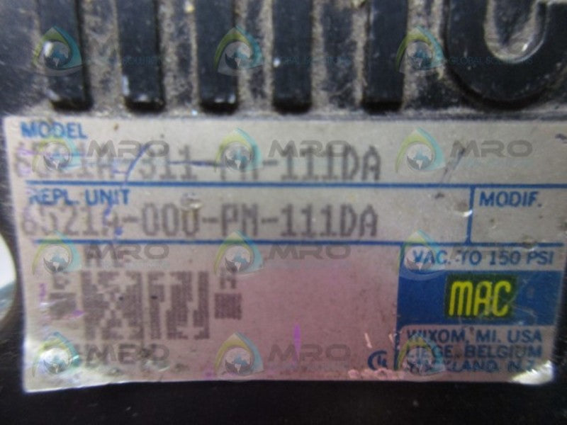 MAC 6521A-311-PM-111DA SOLENOID VALVE  UNMP