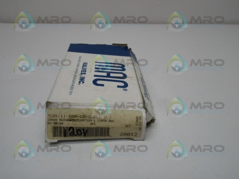 MAC 52A-11-B0A-DM-DJAJ-1KJ SOLENOID VALVE  NSMP