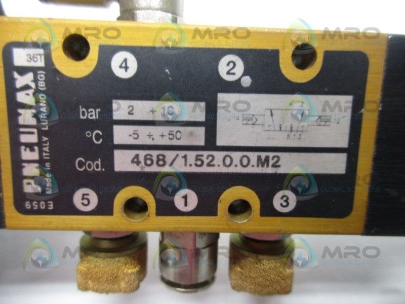 PNEUMAX 468/1.52.0.0.M2 2-WAY SOLENOID VALVE  UNMP