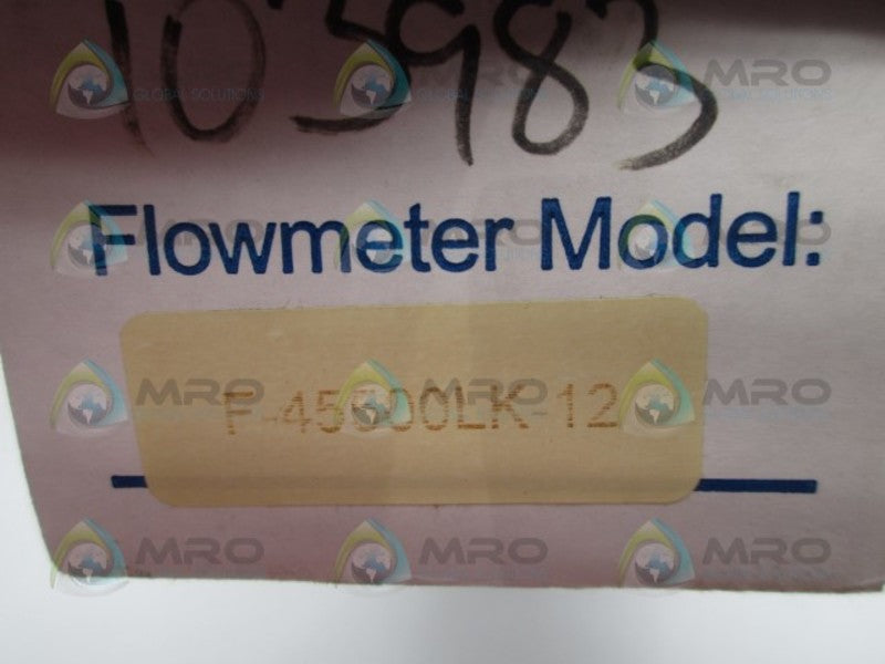 BLUE WHITE F-45500LK-12 FLOW METER  NSMP