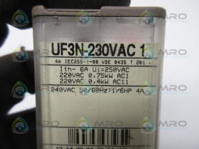 KUHNKE UF3N-230VAC1 REALY SOCKET  UNMP