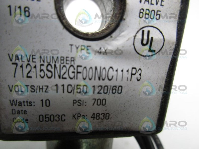 PARKER 71215SN2GF00N0C111P3 SOLENOID VALVE COIL  NSNP
