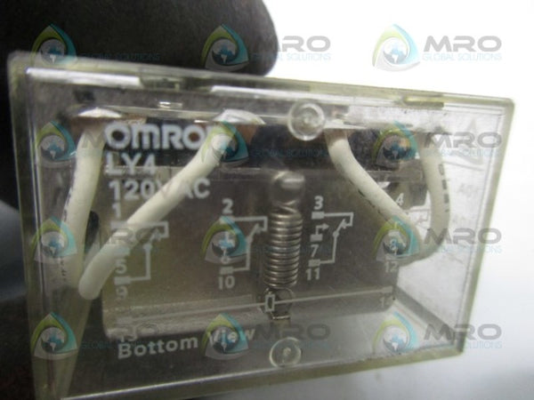 OMRON LY4 RELAY 120VAC  UNMP