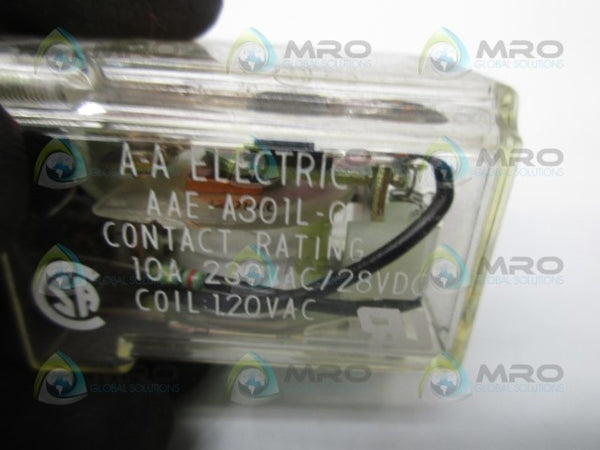 AA ELECTRIC AAE-A301L-0 RELAY  UNMP
