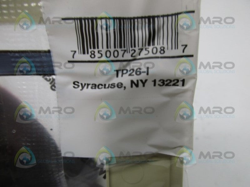 PASS & SEYMOUR TP26-I PLATE TRADEMATER * NEW IN FACTORY BAG *