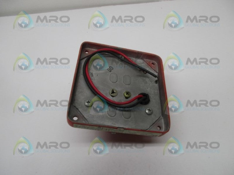 SIMPLEX 4080 RED VIBRATING BELL (IN BOX) * USED *