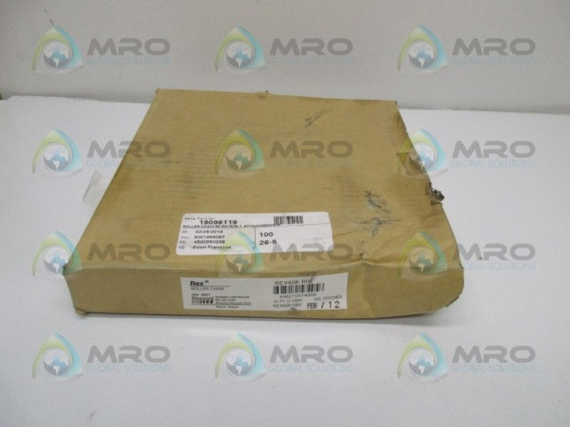 REXNORD REX60R10BX ROLLER CHAIN  NSMP