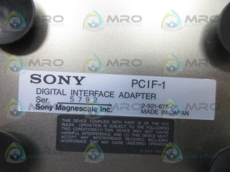 SONY PCIF200A DIGITAL I/O COMPUTER INTERFACE ADAPTER MODULE  NSMP