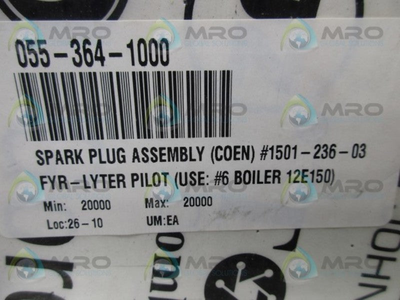 GORDON PIATT 1501-236-03 SPARK PLUG ASSEMBLY * NEW IN ORIGINAL PACKAGE *