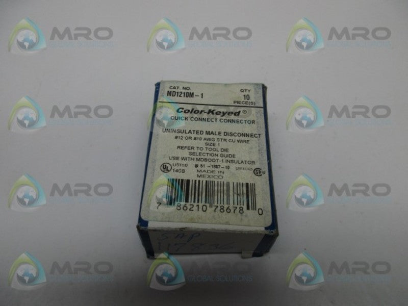 THOMAS & BETTS MD1210M-1 MOTOR DISCONNECT CONNECTOR MALE (IN BOX)  NSNP