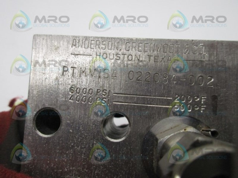 ANDERSON GREENWOOD PTMV1S4022084002 SOLENOID VALVE  NSNP