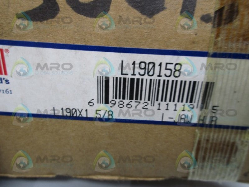 TB WOODS L190158 JAW COUPLING HUB  NSMP