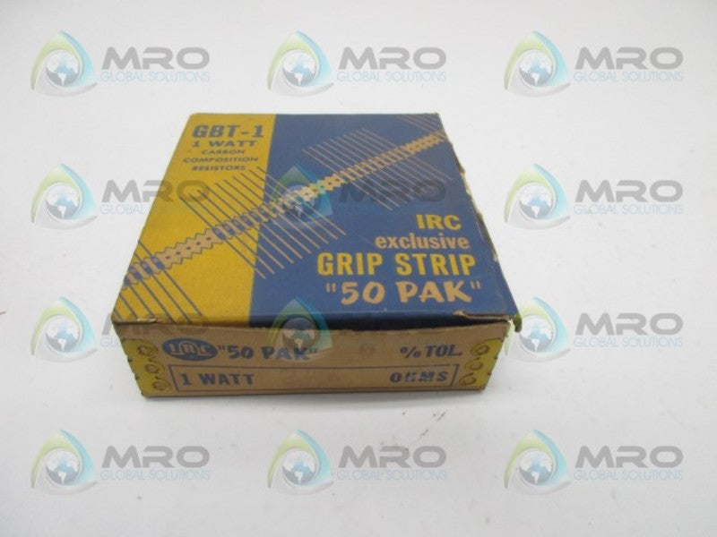 IRC GBT-1 CARBON COMPOSITION RESISTORS (IN BOX)  NSNP