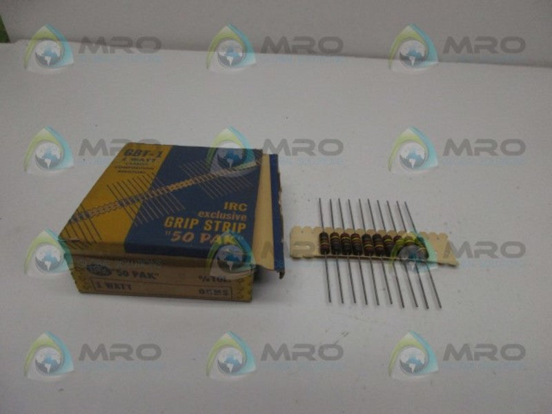 IRC GBT-1 CARBON COMPOSITION RESISTORS (IN BOX)  NSNP