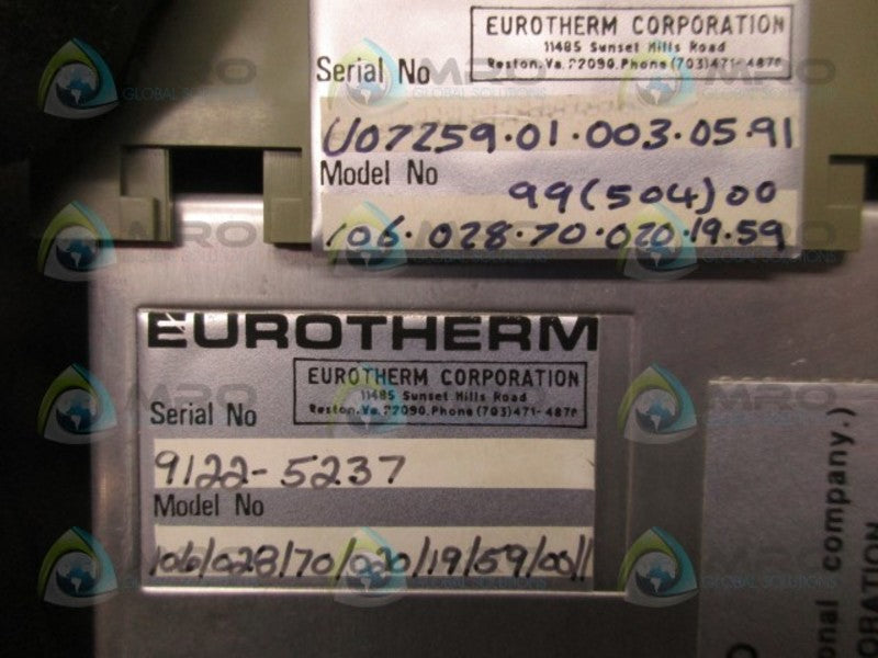 EUROTHERM 106-028-70-020-19-59 TEMPERATURE CONTROL  UNMP