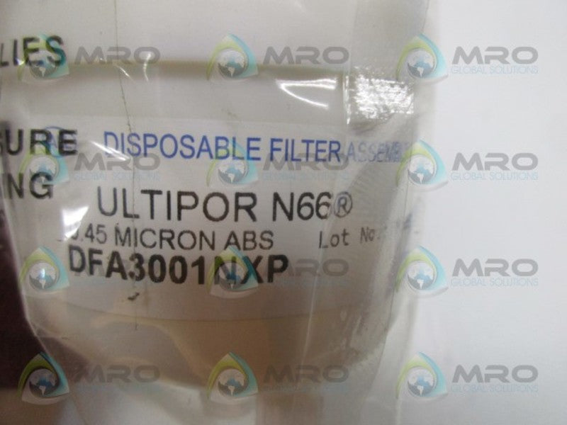 PALL DFA3001NXP DISPOSABLE FILTER ASSEMBLY  NSMP