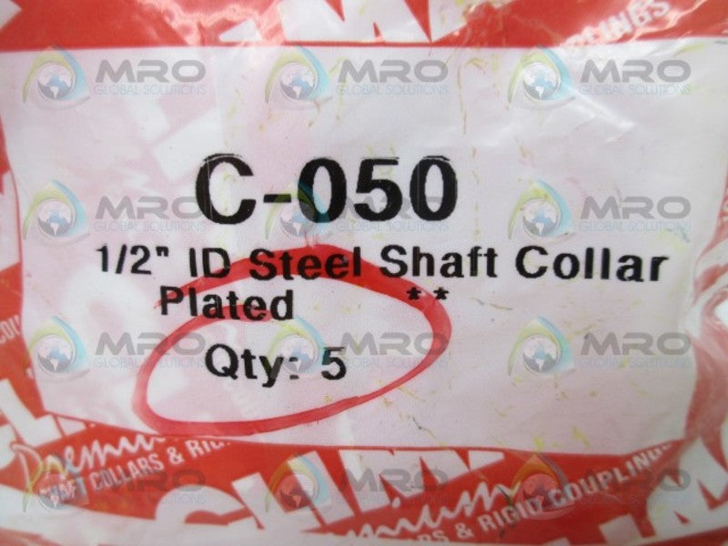 CLIMAX C-050 STEEL SHAFT COLLAR (PK OF 5)  NSMP