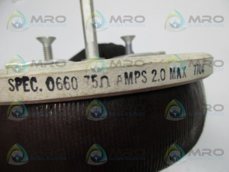 OHMITE 0660 75 OHMS 2A  UNMP