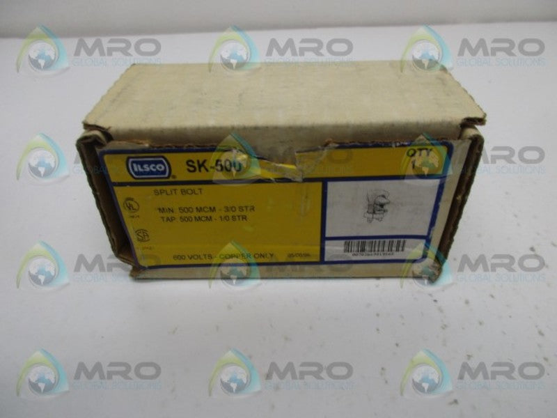ILSCO SK-500 CONNECTOR SPLIT BOLT  NSMP