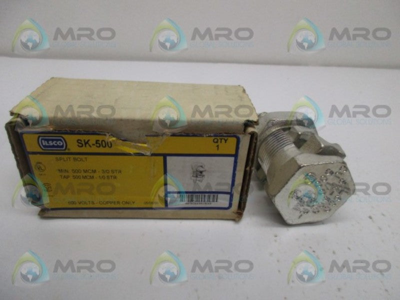 ILSCO SK-500 CONNECTOR SPLIT BOLT  NSMP