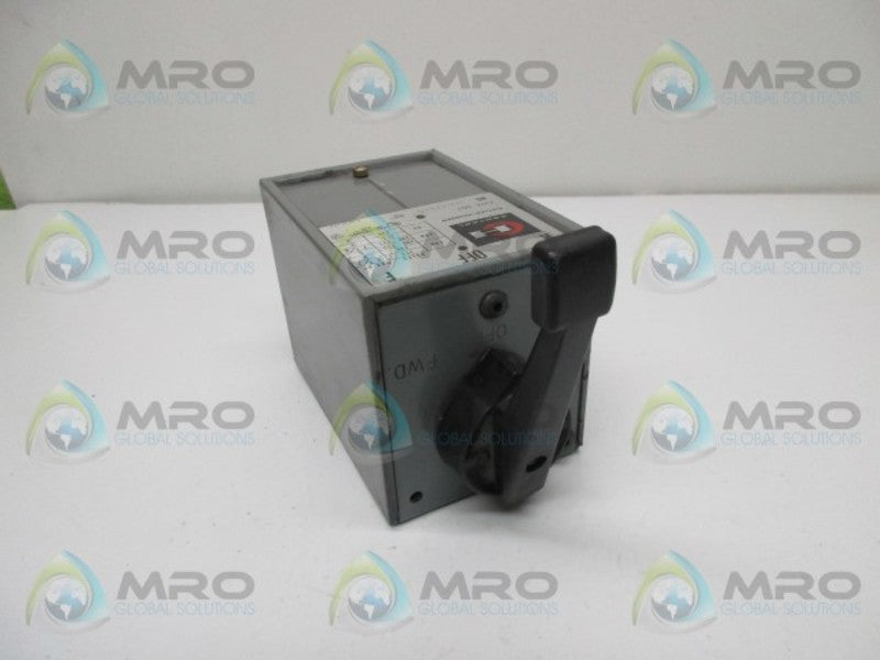 CUTLER HAMMER 944IH284C REVERSING DRUM SWITCH  UNMP