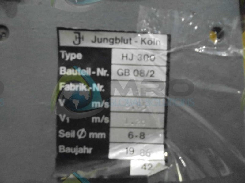 JUNG BLUT-KOLN H5300 PULLEY * AS IS *