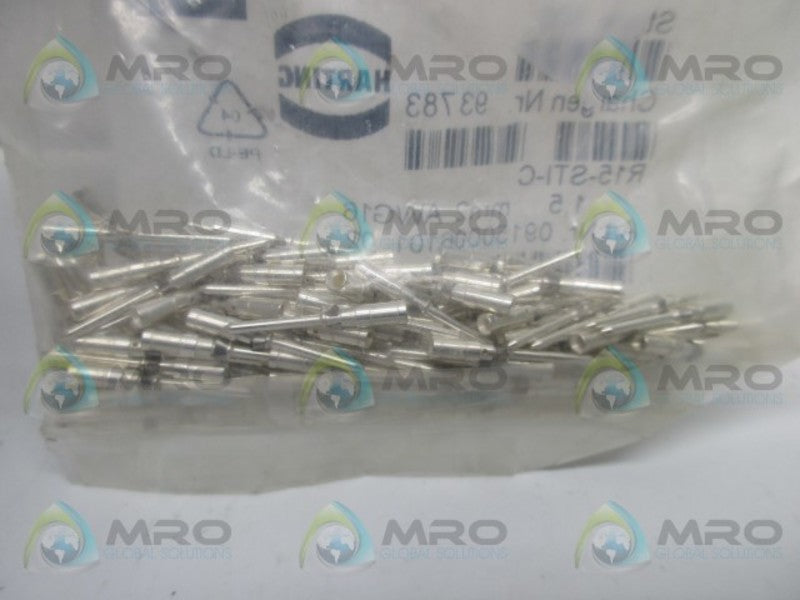 HARTING R15-STI-C PIN MM2 AWG16 CONNECTOR (PK OF 100)  NSMP