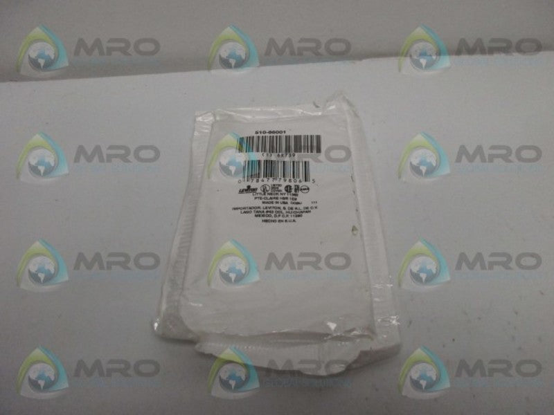 LEVITON 510-86001 TOGGLE SWITCH WALLPLATE  NSMP