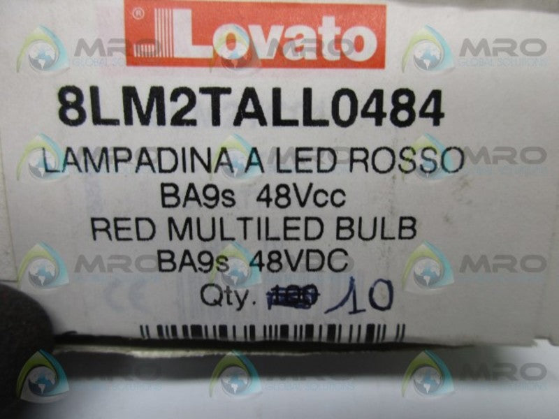LOVATO 8LM2TALL0484 RED MULTI LED BULB (IN BOX)  NSNP