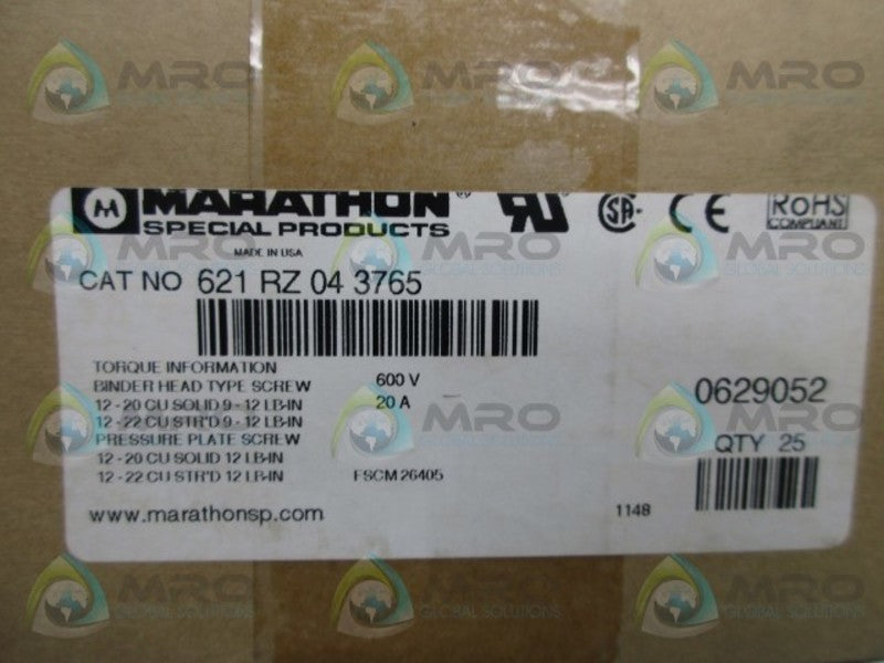 MARTATHON 621RZ043765 TERMINAL BLOCK (IN BOX)  NSNP
