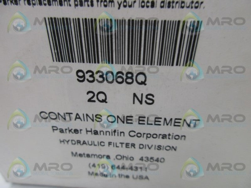 PARKER 933068Q 2Q NS HYDRAULIC VALVE FILTER  NSMP