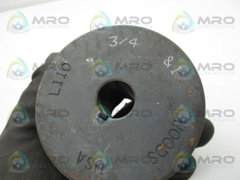 TB WOODS L11034 L110 SINTERED IRON JAW COUPLING 3/4"  NSMP
