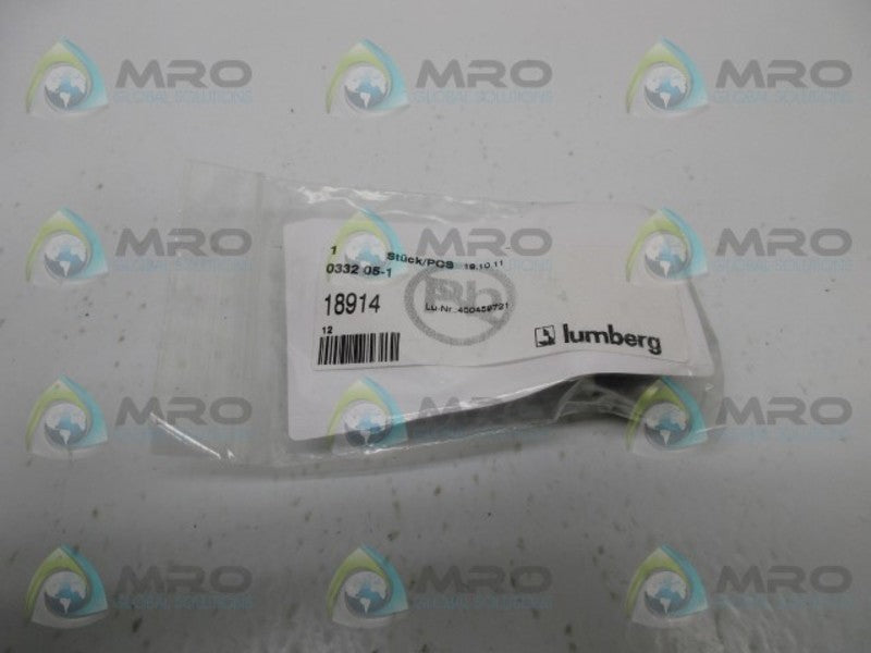LUMBERG 0332-05-1 CONNECTOR MALE  NSNP IN BAG